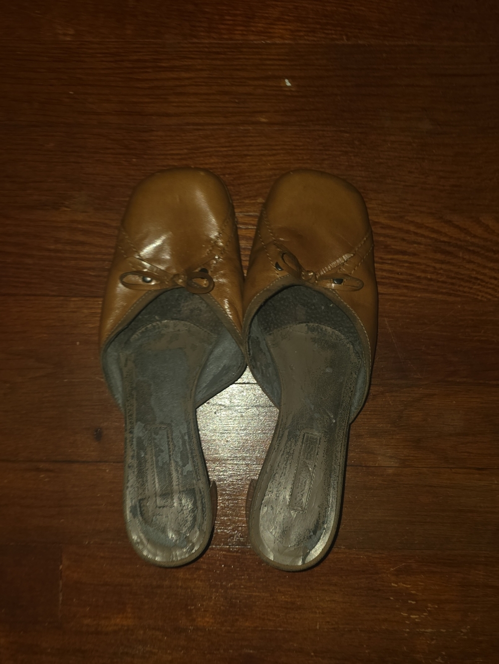 Nine West Brown Slip-On Ballet Mules